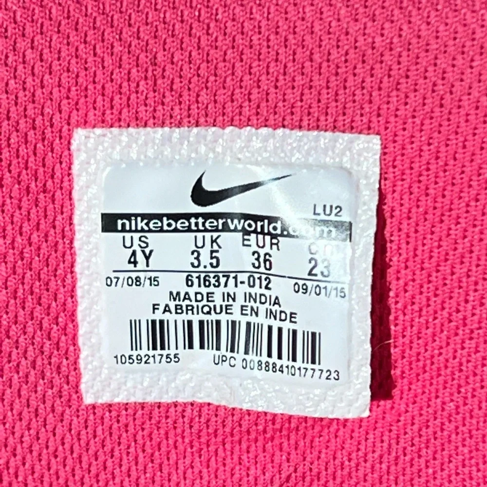 Nike Airforce Son of Force Mid Shoes Youth 4 Black & Pink Basketball Skate